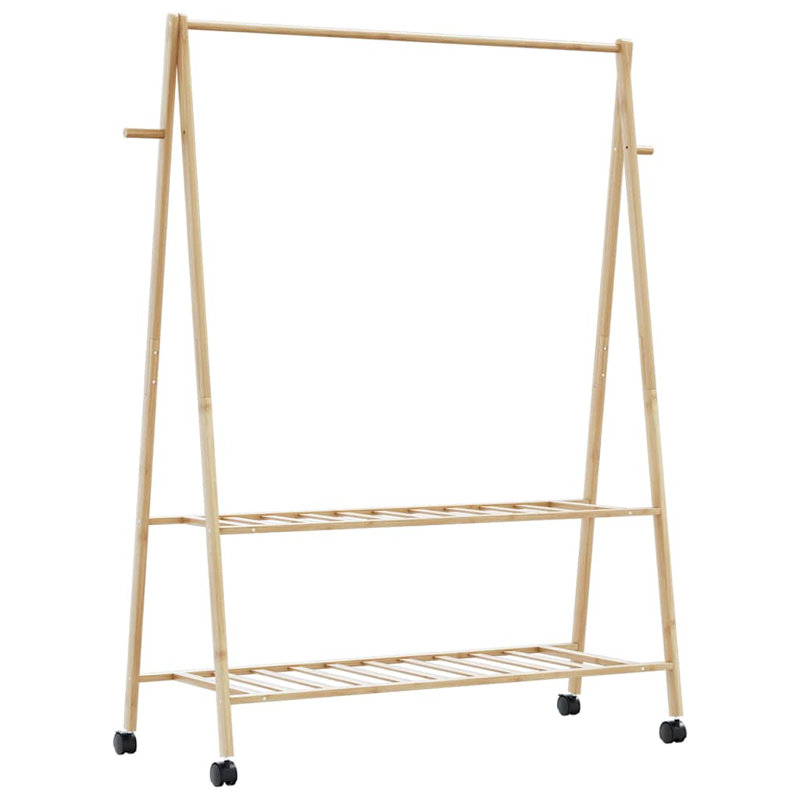 Stefanus 132cm Rolling Clothing Rack