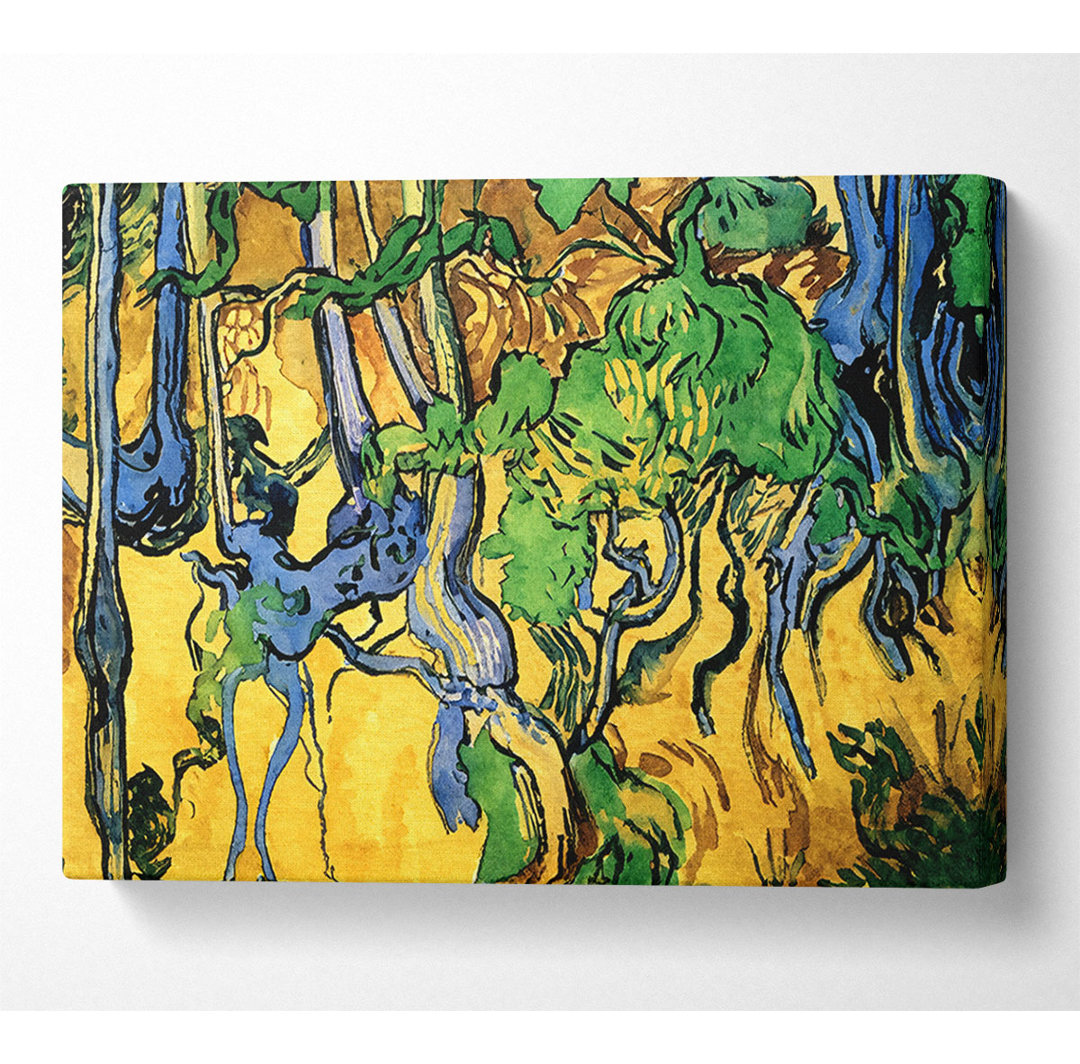 Van Gogh Tree Roots And Trunks - Leinwanddrucke auf Wrapped Canvas