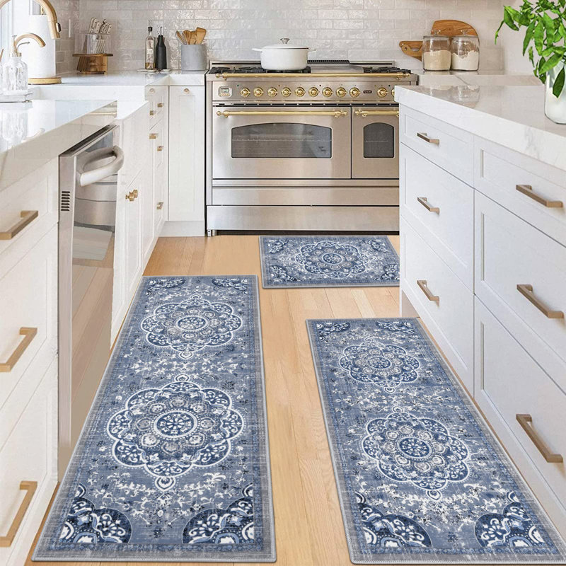 Ensemble de tapis de cuisine 3 pièces avec tapis de cuisine Boho