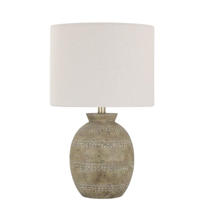 Stylish 55cm Ceramic Table Lamp with Classic Design, Inline Switch, and Double Insulation, Cozy Accent for Living Room or Bedroom