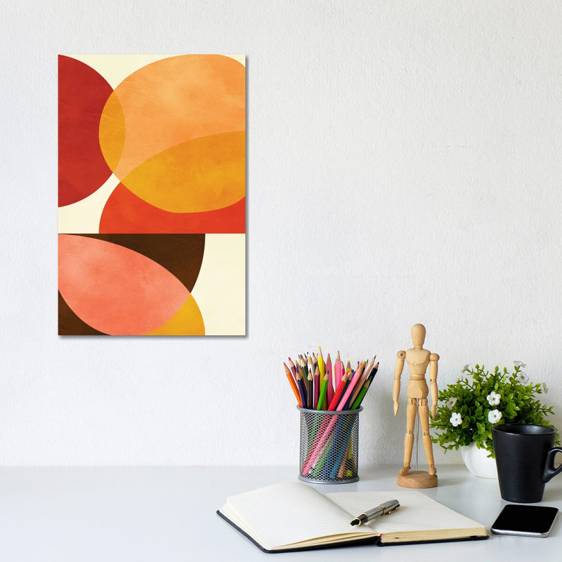 «Mid Century Modern I» par Ana Rut Bré - impression d'art graphique, Toile tendue, Aucun mat, H 12 po x l 8 po x P 0,75 po