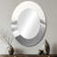 Miroir mural ovale blanc-1690028062