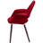 Robelmont Set of 2 Dining Chairs - Mid-Century Modern Upholstered Armchairs with Dark Wood Legs - Kitchen & Dining Room Accent Chairs-2130653504-2113300284
