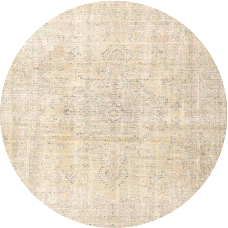 Oriental Indoor Rug, Round 4'