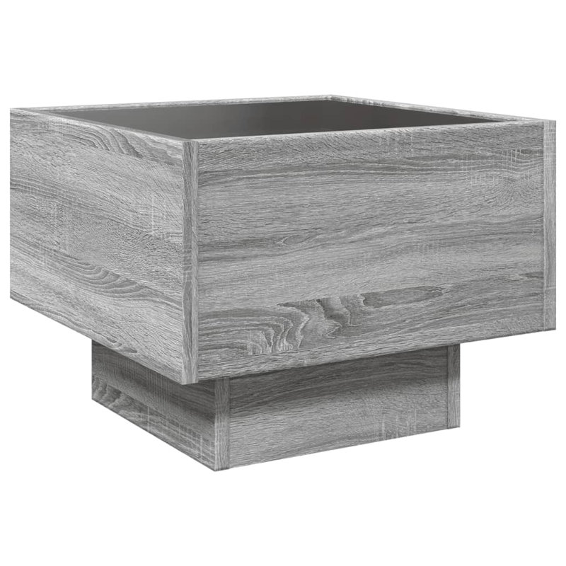 Dasaun 40cm W Manufactured Wood Bedside Table, Grey Sonoma 