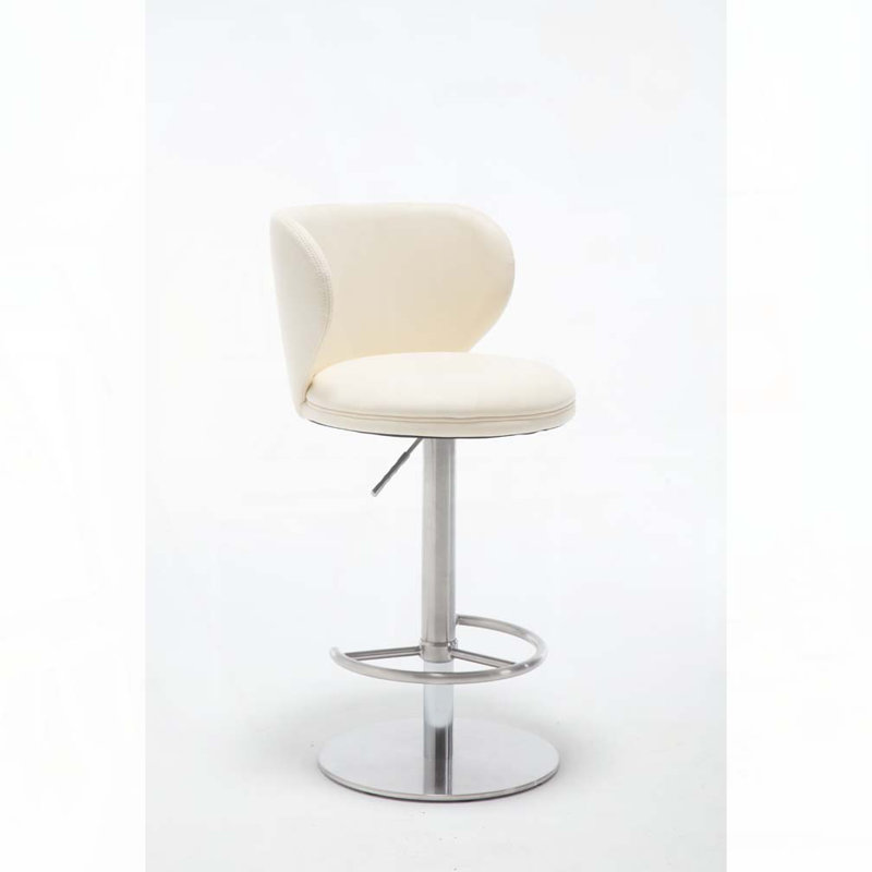 Tabouret de bar pivotant à 360 °, Blanc