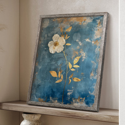 Impression encadrée FLORAL Series XLV - bois massif