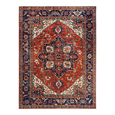 Portia One-of-a-Kind 9' 2" X 11' 10" New Age Wool Area Rug Orange