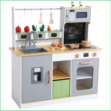 Wooden Pretend Cooking Playset Kitchen Toys Cookware Play Set Kids Toddler Child