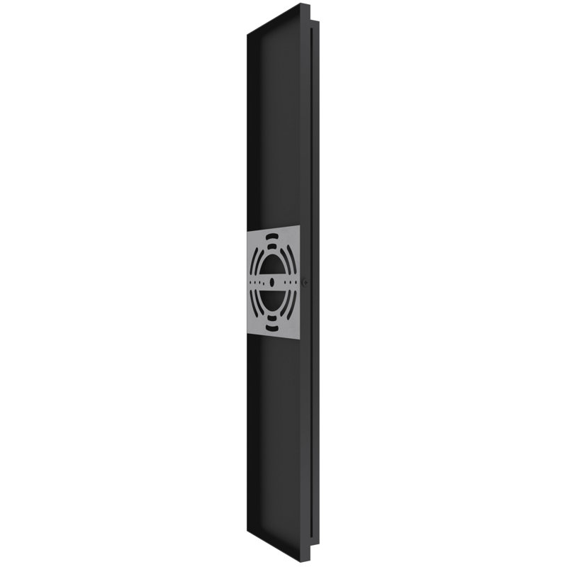 Avenue Outdoor Black 5Cct Wall Sconce, 16" H x 5" W x 4" D
