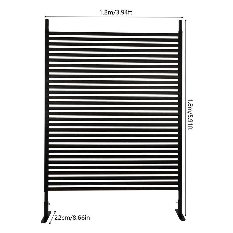 Écran de clôture d'intimité, H 70,87 po x l 47,24 po x P 8,66 po