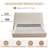 Gerhart  51.5" Luxlury Headboard Hydraulic Lift Up Storage Upholstered Platform Bed,Trapezoid,Tweed Beige,King-1670049986-1670049984