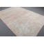 Grand tapis anatolien turc orange vintage avec un design bohème tribal chic, idéal pour la décoration de chambre à coucher