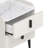 Modern Nightstand With 2 Spacious Drawers, Marble-Pattern Tabletop, And Scratch-Resistant Legs For Bedroom Or Living Room-1027322968