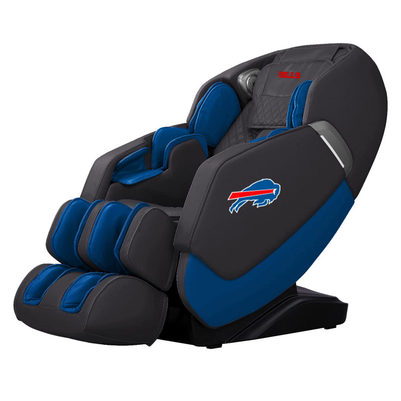 Fauteuil de massage inclinable chauffant en similicuir à largeur réglable