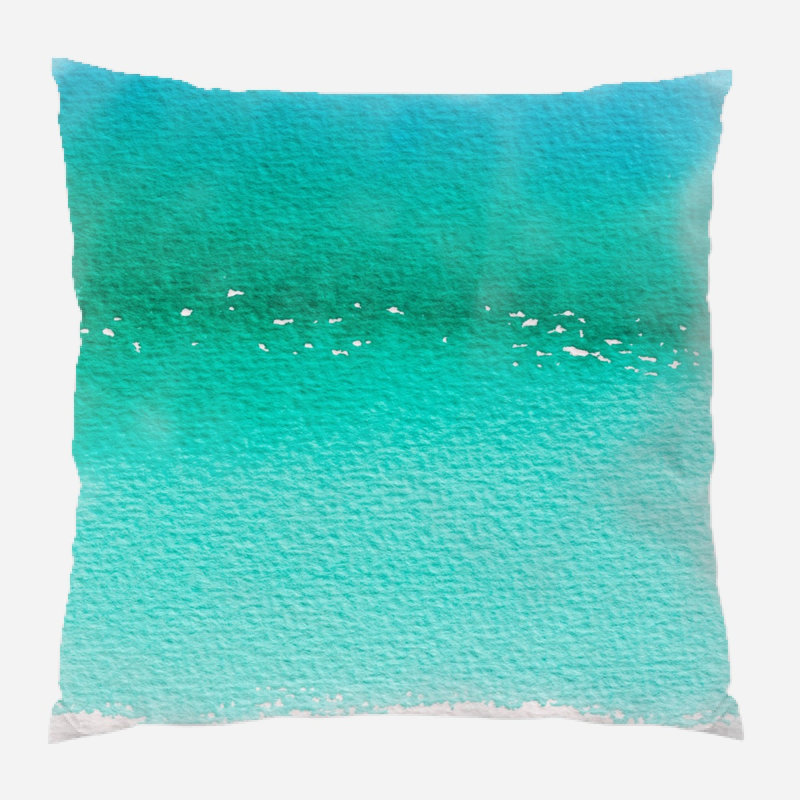 Coussin watercolour Dellbrook, Microsuède, Intérieur