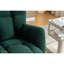 Chaise berçante confortable en tissu Teddy avec repose-pieds réglable - parfaite pour votre détente intérieure