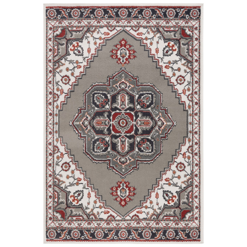 Pyramid Performance Oriental Rug, Round 6'7"