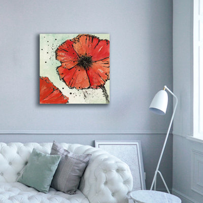  ' Not A California Poppy 4' by Chris Paschke Canvas Wall Art, 37" x 37"