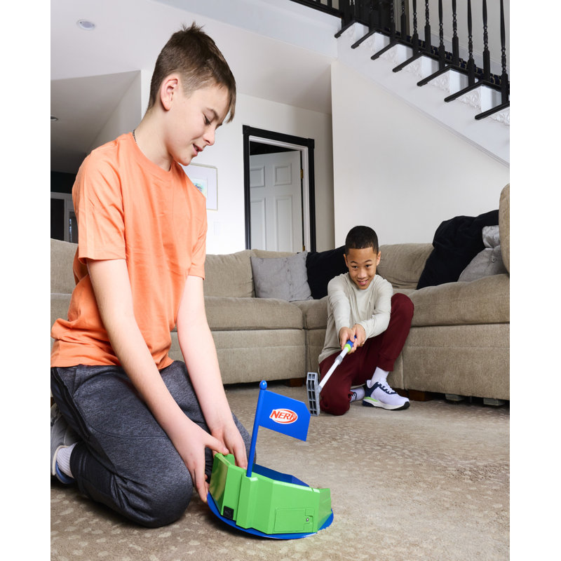 NERF Pivot Putt Golf - 3 modes de jeu - mode Spin pour le jeu de défi