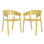 Fauteuil de salle à manger d'extérieur 2 pièces H 29 po Delron