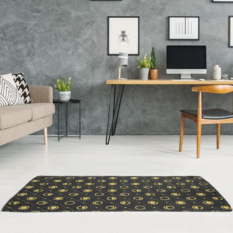 Chenille Geometric Indoor Rug, Rectangle 5' x 7'