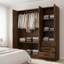 Armoire-penderie de 61 po avec 3 tiroirs et tablettes Garrity-1621706580