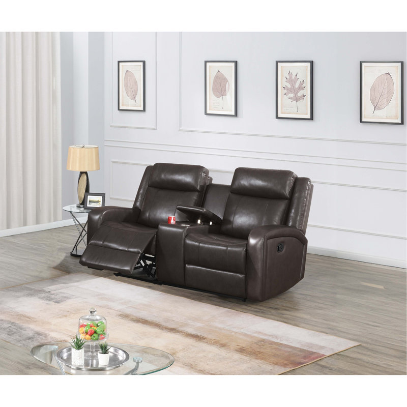 MOTION LOVESEAT in Dark Brown