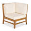 Chaise de coin de patio, crème-174216868