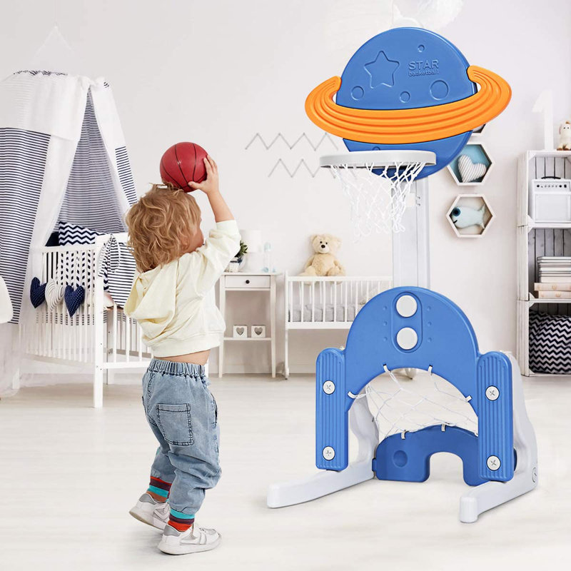 Freeport Park Jean Arcade Basketball Set, Blue
