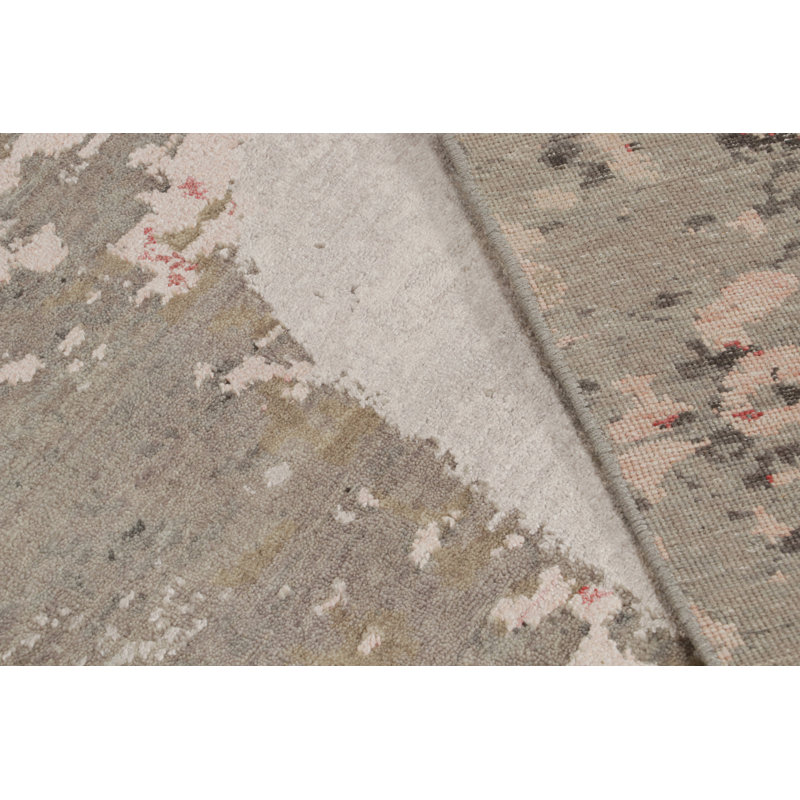 Handmade Silk and Wool Area Rug