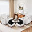 Upholstered Armchair with Footstool-709766326