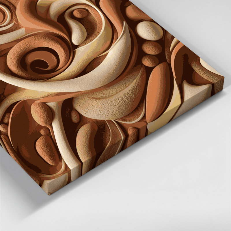 Art mural sur toile Biomorphic Abstraction 2, H 16 po x l 20 po