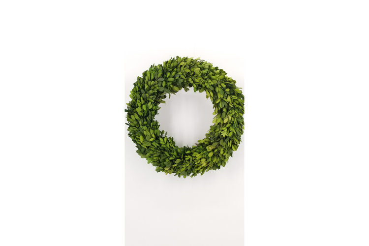 Preserved Candle Greenery Wreath