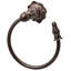 Acanthus swing towel smooth ring right Renaissance style in Gilded Mercury-414960801