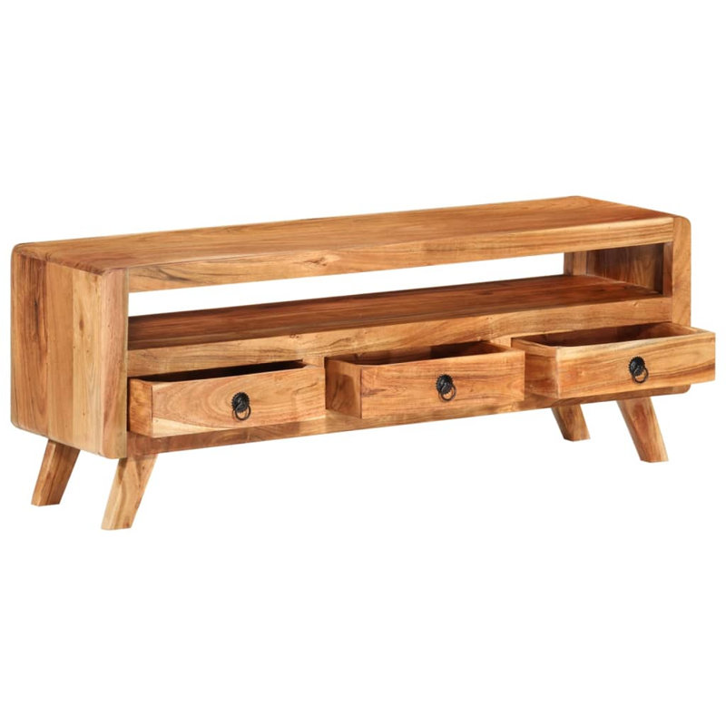 Chelcy TV Stand for TVs up to 50'', Acacia Wood