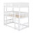 Triple-Tier Bunk Bed In Solid Rubber Wood, Featuring Integrated Ladders And Removable Safety Guardrails-1835446210