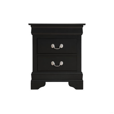 Table de chevet élégante avec 2 tiroirs