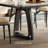 Modern simple rectangular dining table and chairs-111170147
