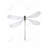 Minimalist Dragonfly Canvas | Elegant Bedroom Insect Decor