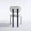 Ensemble de chaises de salle à manger rembourrées Modern Modern, élégantes et confortables avec des pieds en métal robustes pour toute salle à manger-690990686