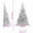  Artificial Pre-Lit Christmas Tree Silver 82.7" PET-875172668