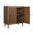 Sideboard Buffet Cabinet With Storage,Farmhouse Buffet Cabinet With Louvered Doors, Wood Coffee Bar Storage Cabinet For Kitchen, Dining Room, Living Room