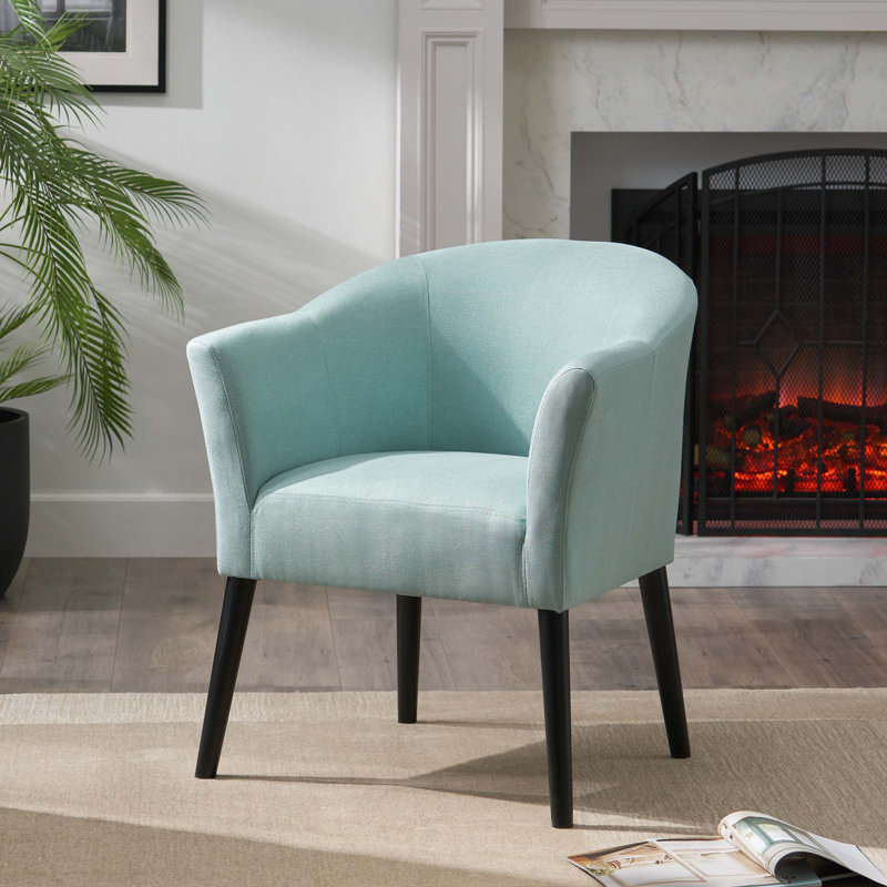 Chaise avec accoudoirs moderne, Bleu clair