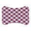 Tapis mauve à motif d'os 1 pièce