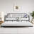 Metal Daybed Frame With Trundle, Heavy Duty Steel Slat Support Sofa Bed Platform With Headboard, No Box Spring Needed