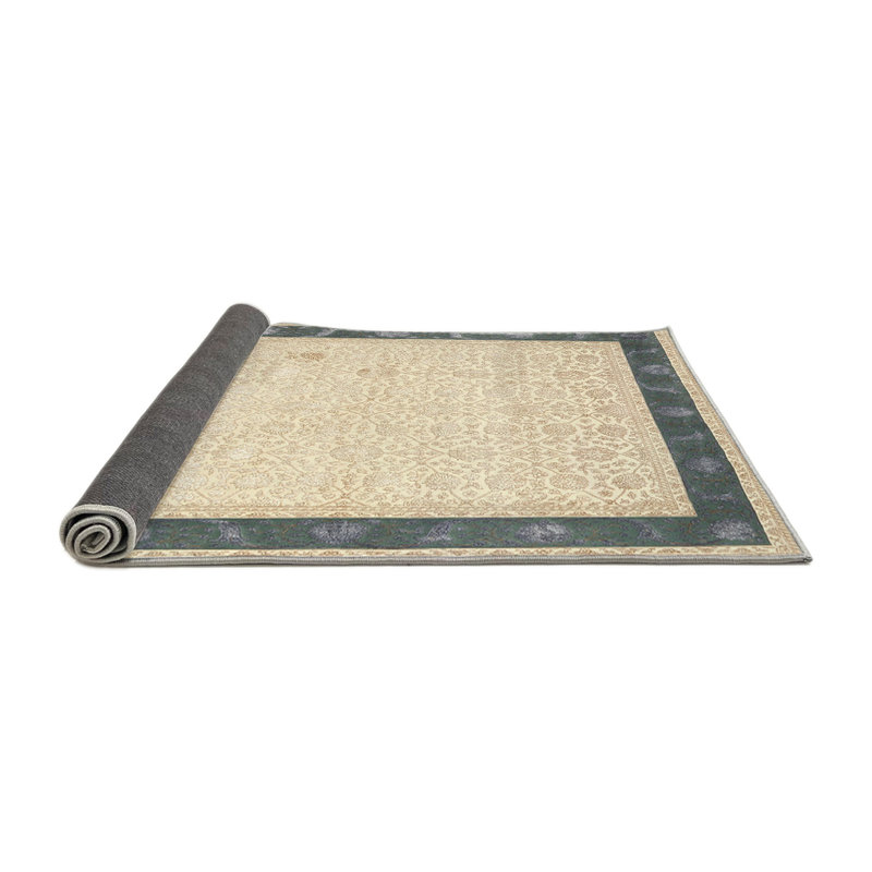 Tapis décoratif de Ivoire oriental Berenice, Rond 7 pi