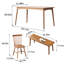 Table rectangulaire en bois massif domestique simple