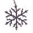 The Holiday Aisle® 6" Frosted Beige Twig Snowflake Ornament. Includes 8 pieces per bag.