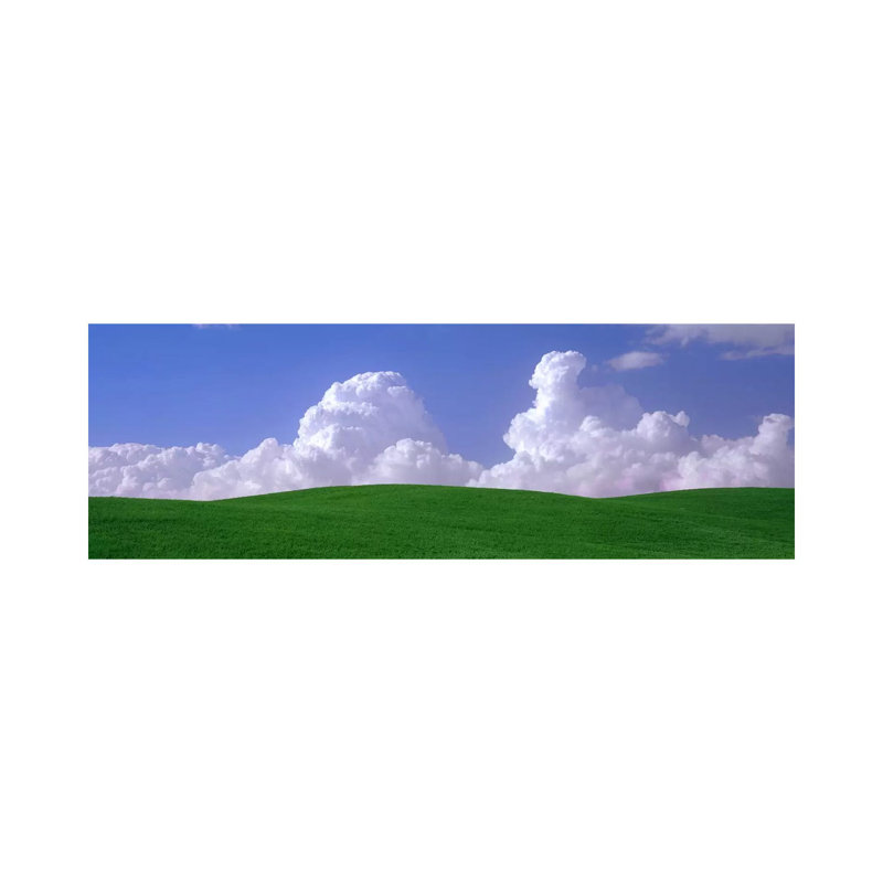 Clouds Over A Green Pasture, Palouse, Washington, USA - Wrapped Canvas Panoramic Print, 30.48 cm H x 91.44 cm W x 1.91 cm D